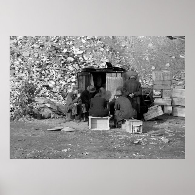 Homeless and Unemployed 1938 Poster (Front)