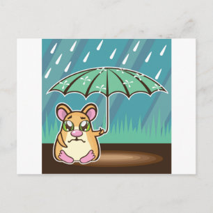 Homeless Hamster cartoon Postcard