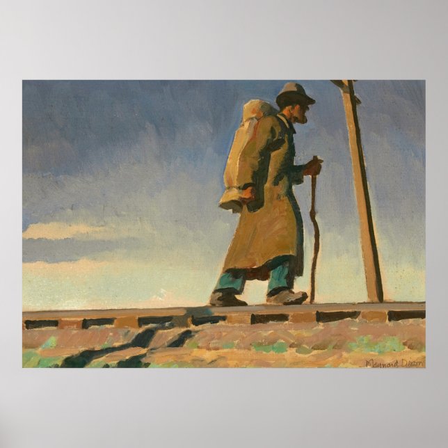 Homeless Man, 1938 by Maynard Dixon Poster (Front)
