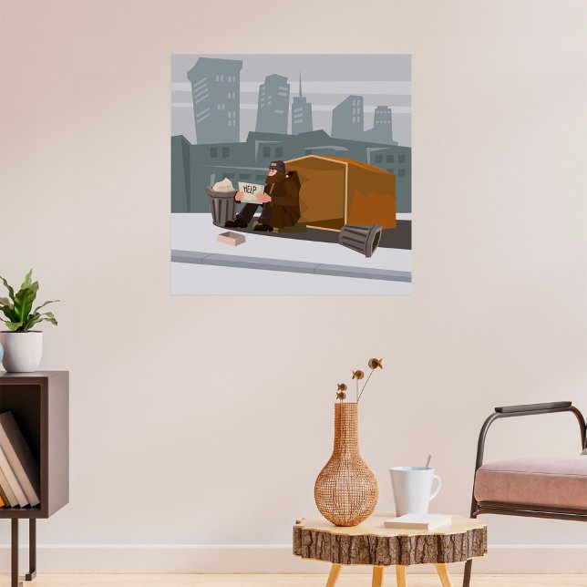 Homeless Man Poster (Creator Uploaded)