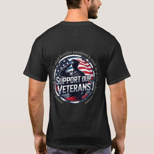 Homeless Veteran Awareness T-Shirt (Back)