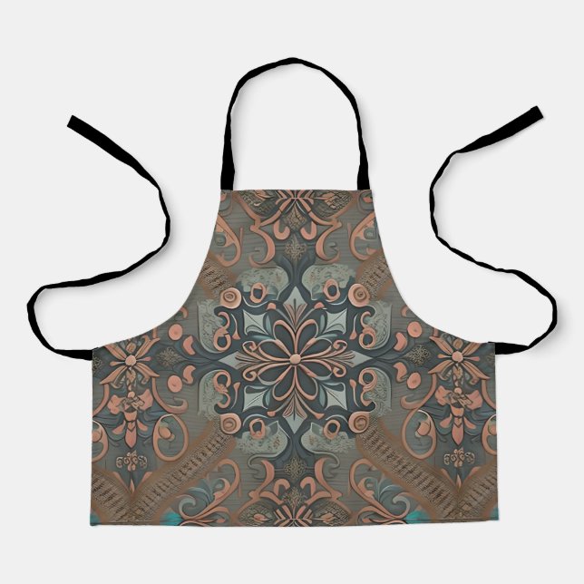 Homely cottage pattern apron (Front)
