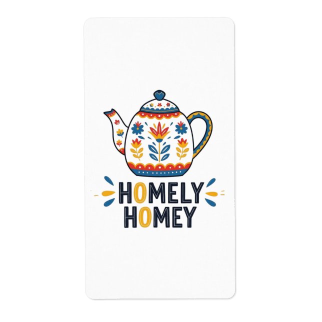 Homely homey cozy teapot design   (Front)