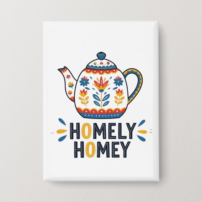 Homely homey cozy teapot design   (Front)