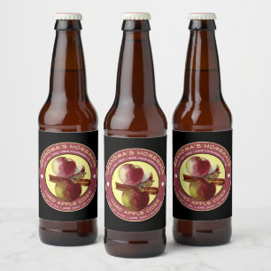 Homemade Apple Cider Template Beer Bottle Label