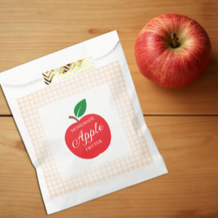 Homemade Apple Fritter Baby Shower Favour Bags