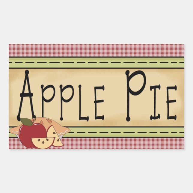 Homemade apple pie fun sticker (Front)