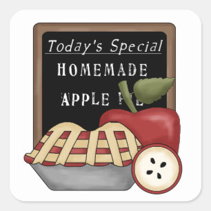 Homemade apple pie fun sticker