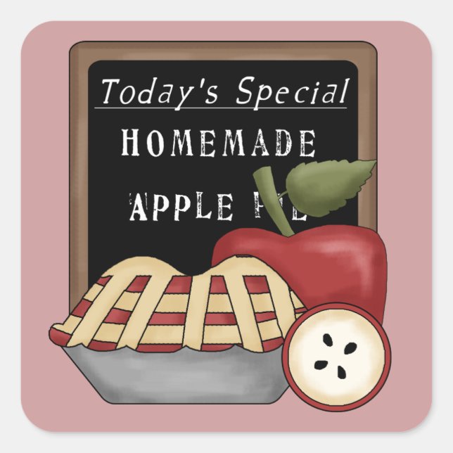 Homemade Apple Pie Sticker (Front)
