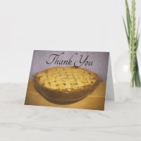 Homemade Apple Pie with Thank You