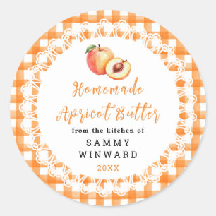 Homemade Apricot Butter Jar Label