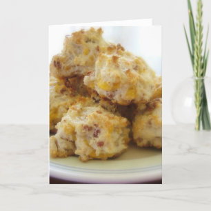 Homemade Bacon Cheddar Biscuit Notecards