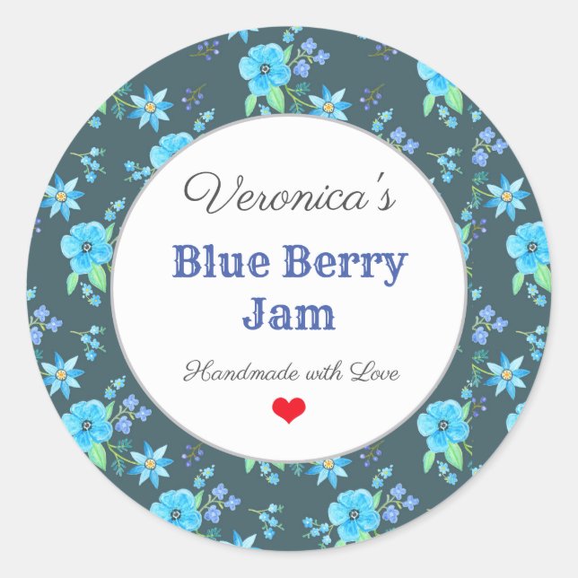 Homemade Baked Goods Preserve Jam Custom Label  (Front)