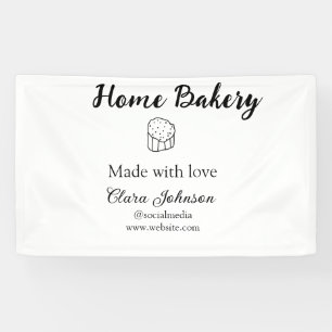 Homemade bakery add your text name custom  banner