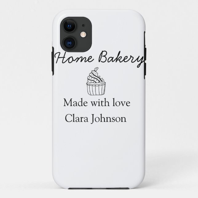 Homemade bakery add your text name custom  Case-Mate iPhone case (Back)