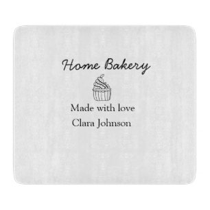 Homemade bakery add your text name custom cutting board