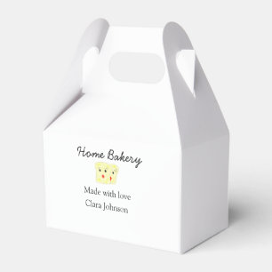 Homemade bakery add your text name custom  favour box