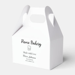 Homemade bakery add your text name custom favour box
