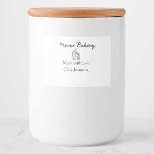 Homemade bakery add your text name custom  food label