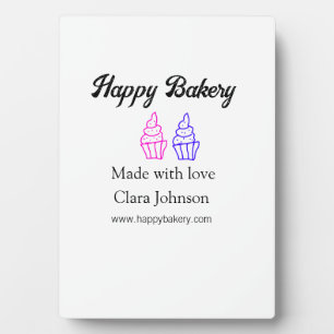 Homemade bakery add your text name custom plaque