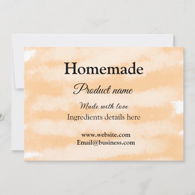 Homemade bakery made with love add text website invitation (Front)