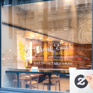 Homemade baking business wheat ears signage