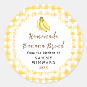Homemade Banana Bread Label