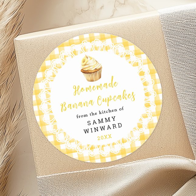 Homemade Banana Cupcakes Food Label (Creator Uploaded)