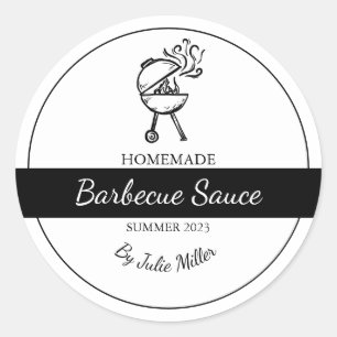 Homemade Barbecue Sauce BBQ Label