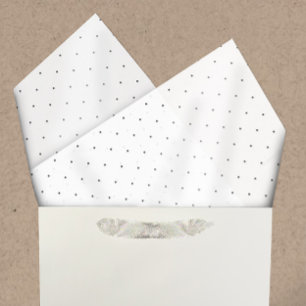 Homemade Bath & Body   Black & White Swiss Dots Tissue Paper