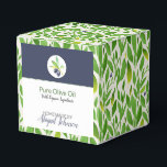 Homemade Bath & Body Packaging | Olive Oil Box<br><div class="desc">Natural Pure Olive Oil | For your seasonal soaps, body butters, and other artisan gifts and products, this design features watercolor olives and olive branch encircled in dots set on an olive leaves background pattern. It's fully customisable, so it can be used for any of your natural olive oil homemade...</div>
