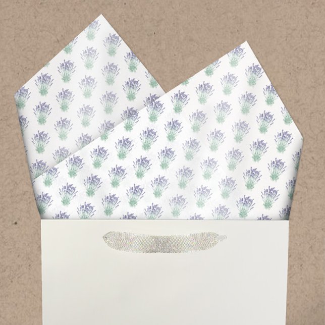 Homemade Bath & Body | Watercolor Lavender Pattern Tissue Paper (Creator Uploaded)
