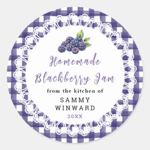 Homemade Blackberry Jam Jar Label