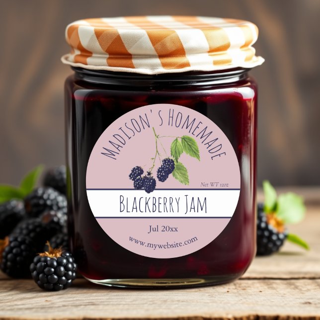 Homemade Blackberry Jam Labels (Creator Uploaded)