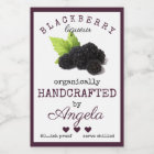 Homemade Blackberry Liqueur Bottle Label |