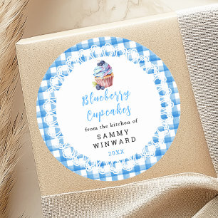 Homemade Blueberry Cupcakes Food Label