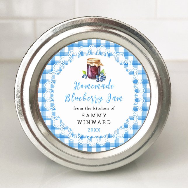 Homemade Blueberry Jam Canning Label (Creator Uploaded)