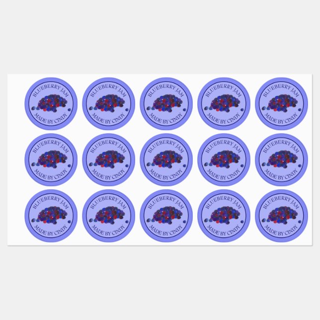 Homemade Blueberry Jam Jelly Preserves Canned By (Sheet)