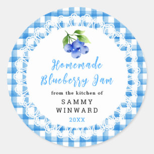 Homemade Blueberry Jam Label