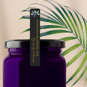 Homemade Blueberry Jam Thin Label
