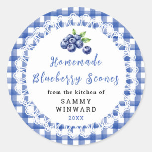 Homemade Blueberry Scone Label