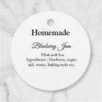 Homemade blueberry y jam made with love add text
