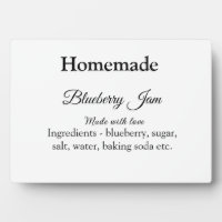 Homemade blueberry y jam made with love add text