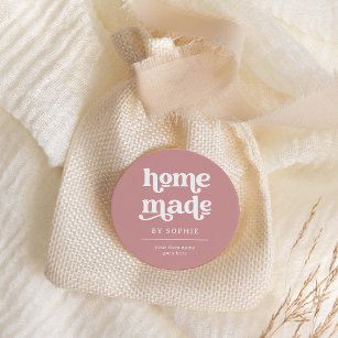 Homemade   Boho Retro Look Packaging Product Label