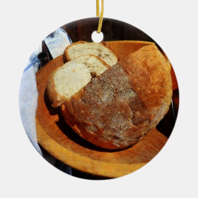 Homemade Bread Ceramic Tree Decoration (Front)
