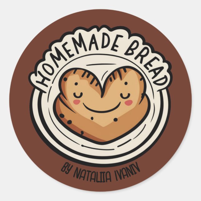 Homemade Bread Classic Round Sticker (Front)