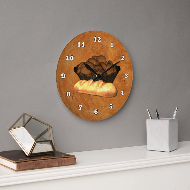 Homemade Bread Kitchen wall clock (Office)