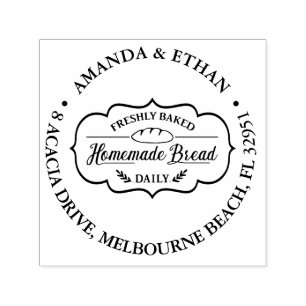 Homemade bread Theme Self-inking Stamp