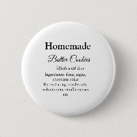 Homemade butter cookies made with love add text