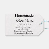 Homemade butter cookies made with love add text